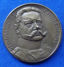 Paul von Hindenburg - Bronzemedaille 1914 (M&W) - Feldzug gegen Frankreich.....