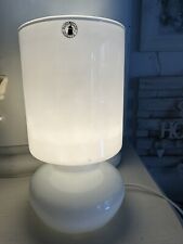 Vintage Glaslampe IKEA LYKTA  Hand Made Quality Lampe Tischlampe Glas Weiß Top