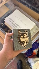 Wolf Wandplakette Holzkunst