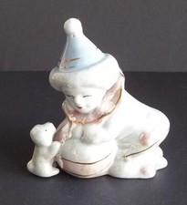 Porzellan-Figur Clown-Kind mit