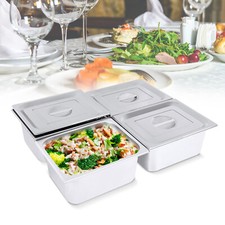 4-Pack GN Behälter Edelstahl