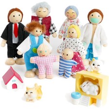 Puppenhaus Puppen Set