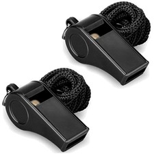 Pfeife Kunststoff Laut 2er-Pack Trainer Schiedsrichter Umhängeband