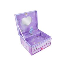 Spieluhr Eckig m. Schubl. lila