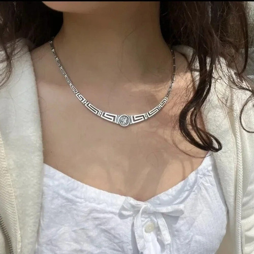 Damenkette silberfarben - damenkette,