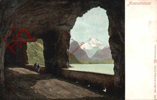 Ansichtskarte-:Axenstraße
