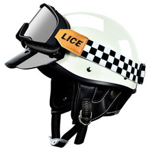 Retro Motorradhelm Jethelm