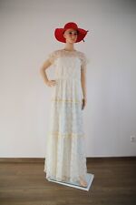 Brautkleid Spitzenkleid goldenes Partykleid? Abschlussball Hochzeit Tüll Stoff 