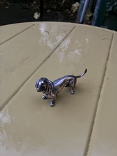 Antike Silber Figur Dackel, 800 Silber, Hund
