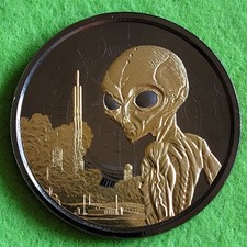 Silbermünze 1 oz, Alien, Gold