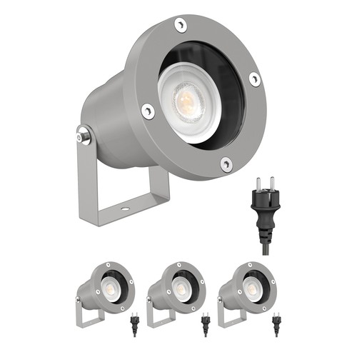 Led gartenstrahler duk schwarz - led,