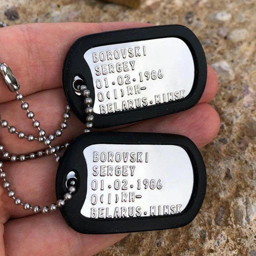 Custom military dog tag - dog,