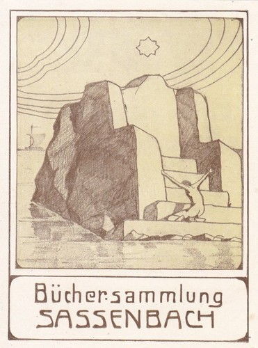 Exlibris bookplate rasterdruck - exlibris,