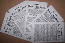 5x Münchner Bock Blatt 1839