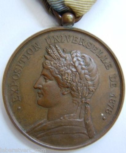 Medaille weltausstellung 1878 - medaille,