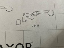 Hansgrohe AXOR Arco  Wannen-Armatur in Chrom , 4-Loch , Wannenrand 11441, 90er