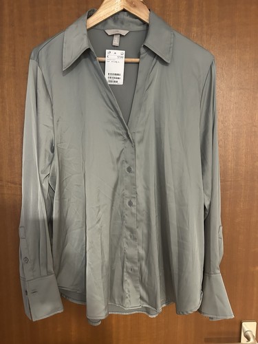 Satinbluse oversize hemd - satinbluse,