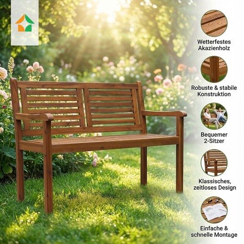 Sitzer gartenbank aus - gartenbank,