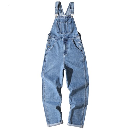 Herren denim latzhose overall - denim,