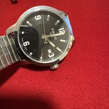 Tissot Herren PRC200 schwarz/silber Stahl Saphirkristall 40 mm Uhr T055410A TOP!