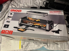 UNOLD Raclette Smokeless, 1200W - Schwarz/Edelstahl (48785) für 8 Personen