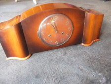 GUB Glashütte, Kal. 12 Art Deco Kaminuhr Tischuhr Buffetuhr , 8 Tagewerk um 1950