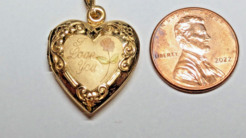 Vintage 14k gelbgold - vintage, herz