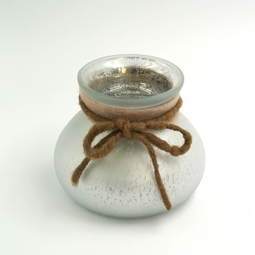 Windlicht glas kugel frost - windlicht,