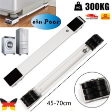 2x Waschmaschinen Untergestell Podest Sockel Rollen Vibrationsdämpfer Adjustable