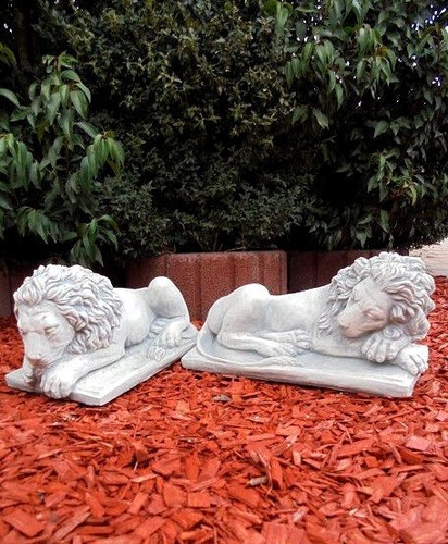 Steinfiguren set löwen - steinfiguren,