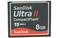 CompactFlash  8GB SanDisk  Ultra II 15MB/s CF Karte Speicherkarte