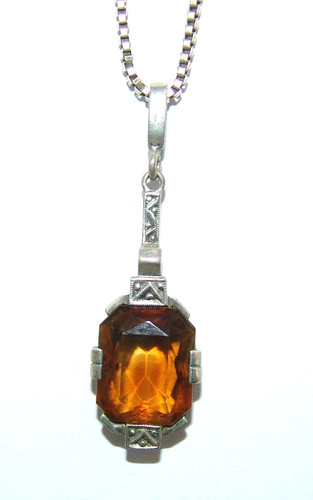 Anhänger art deco silber - anhänger,