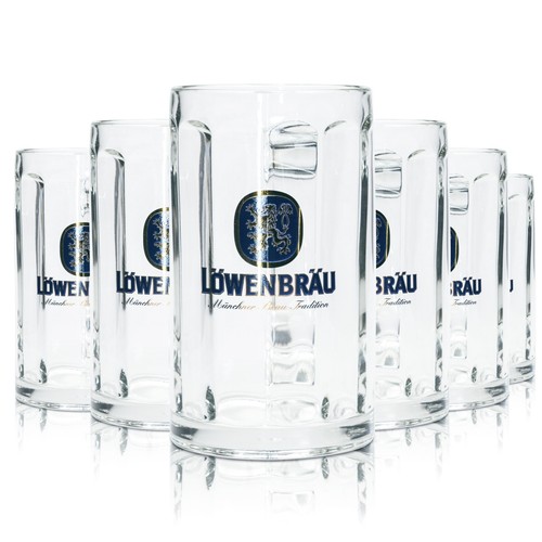 Löwenbräu bier glas - bier,