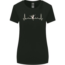 Ballerina Tänzer Ekg Tanzende Ballett Puls Damen Breiter Schnitt T-Shirt