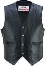 Leder Weste Kutte Herren