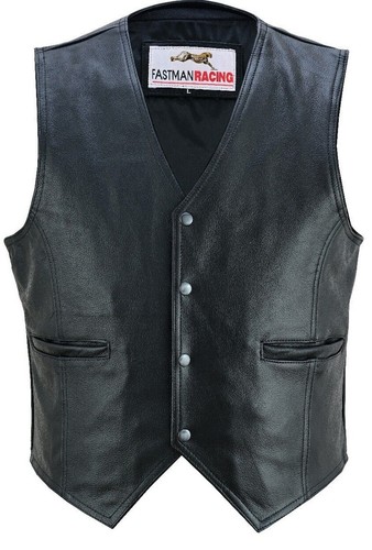 Leder weste kutte herren - leder,