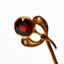 Krawattennadel 585 Gold Blume