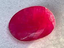 Edelstein Rubin Roh  vor  facettiert CC12  weitere Steine hier !