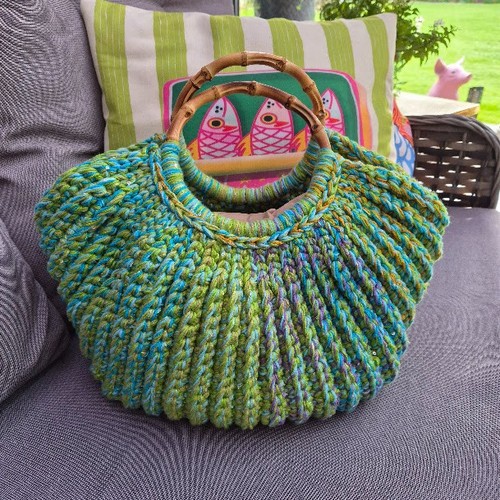 Handgehäkelte tasche mit - tasche,