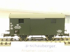 Brawa 2083 Gedeckter Güterwagen  Arbeitswagen grün in OVP UNBENUTZT