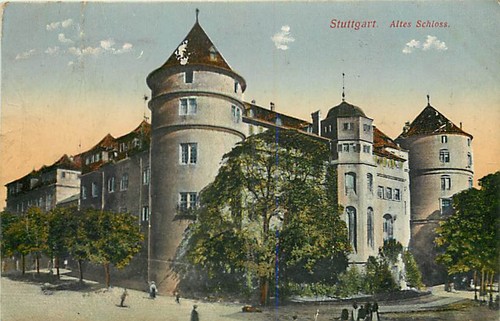 Stuttgart altes schloss - ak,