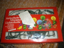 Weihnachts-Lichterkette Miniatur / Weihnachtskette 20er bunt Neu in OVP