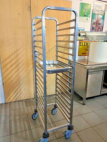 Gastro stikkenwagen edelstahl - stikkenwagen,