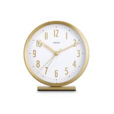 Hama Skye Wecker Gold - Leises Tickgeräusch - Weißes Ziffernblatt