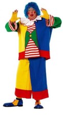 Clown Harlekin Kostüm Anzug Herren Mantel Kasper Zirkus Weste Frack Jacke Melone