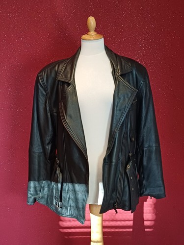 Weiche biker leder jacke mit - biker,