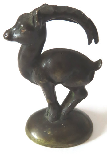 Kleine alte steinbock - alte, figur