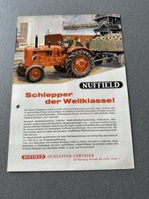 Org. Nuffield Schlepper Prospekt  Traktor Typ 342 / 460  Brochure Flensburg