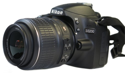 Nikon d3200 mit 55mm vr - 18-55mm,