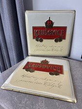 Krusovice Bier Blechschild Brauerei Böhmen Tschechisches Bier Pivo Bière Werbung